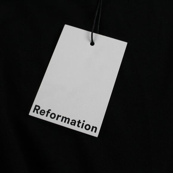 Reformation Dress Women Small Mayve Knit Mini Black Minimalist Quiet Luxury Chic - Picture 6 of 14